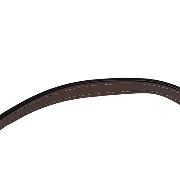 COACH Signature Zip File Crossbody F29210 Dark Brown Pink Beige PVC Leather - Picture 7 of 8